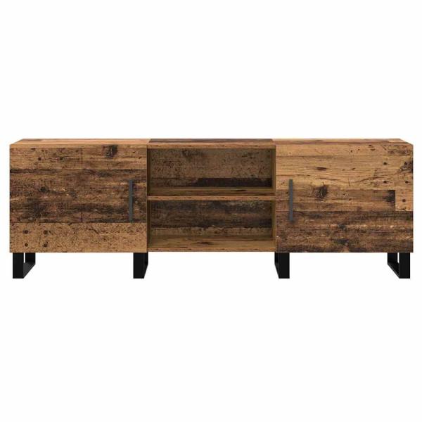 TV-Schränk mit Regal mit Speicher mit Tür 150 x 30 x 50 cm Holzwerkstoff