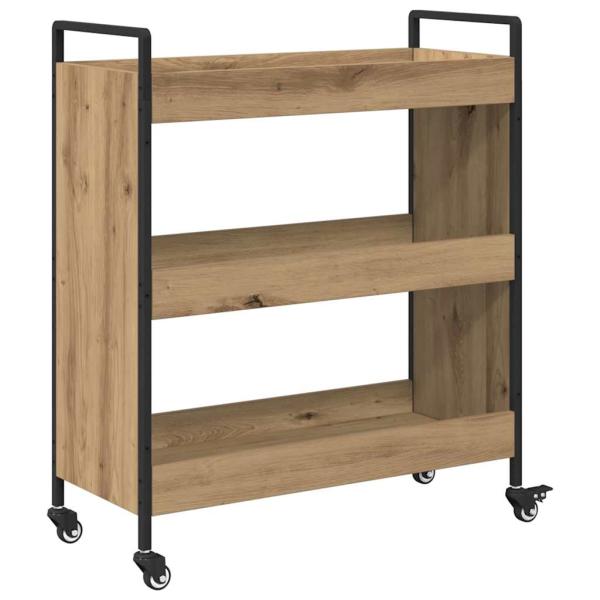 Küchentrolley Eiche handwerklich 70 x 30 x 82 cm Holzwerkstoff