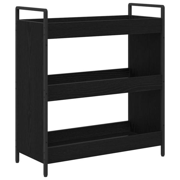 Küchentrolley Schwarze Eiche 70 x 30 x 82 cm Holzwerkstoff