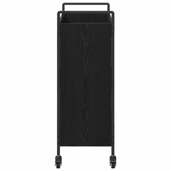 Küchentrolley Schwarze Eiche 70 x 30 x 82 cm Holzwerkstoff