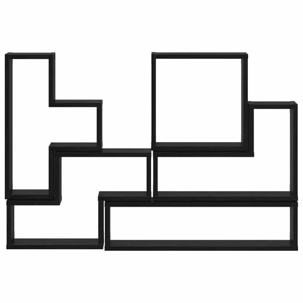 Wandwürfel Schwarze Eiche 96 x 12 x 64 cm Holzwerkstoff