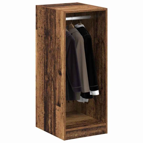 Kleiderschrank mit Regal Altholz 41 x 48 x 102 cm Holzwerkstoff