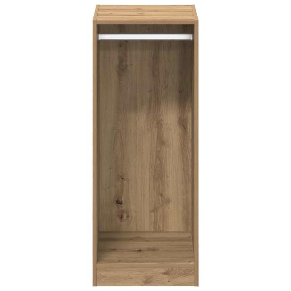 Kleiderschrank mit Regal mit Speicher Eiche handwerklich 41 x 48 x 102 cm