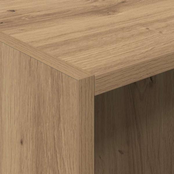 Kleiderschrank mit Regal mit Speicher Eiche handwerklich 41 x 48 x 102 cm