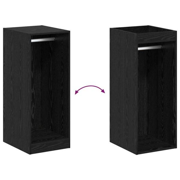 Kleiderschrank Schwarze Eiche 41 x 48 x 102 cm Holzwerkstoff