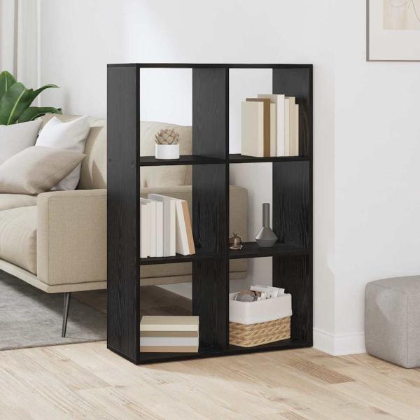 ARDEBO.de - Bücherregal Schwarze Eiche 69,5 x 29 x 103,5 cm Holzwerkstoff