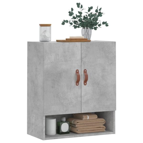 Wandschrank Betongrau 60x31x70 cm Holzwerkstoff