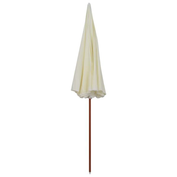 Sonnenschirm mit Stahl-Mast 300 cm Sandweiß