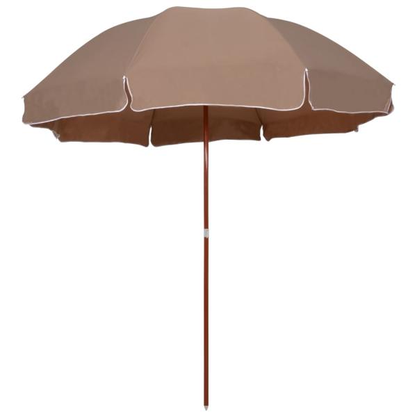 ARDEBO.de - Sonnenschirm mit Stahl-Mast 300 cm Taupe