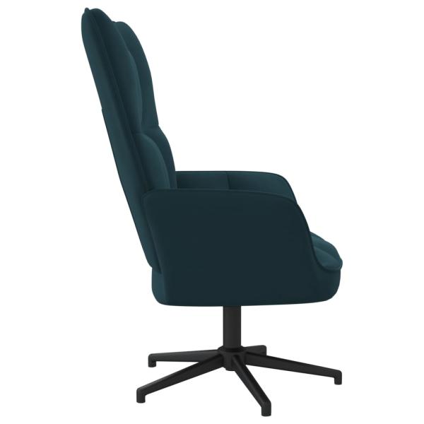Relaxsessel Blau Samt