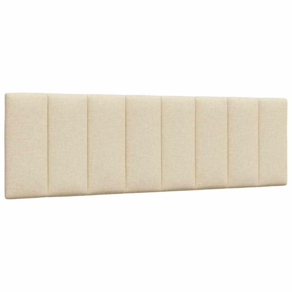 Bettgestell ohne Matratze "Hanko" Creme 160x200 cm Stoff