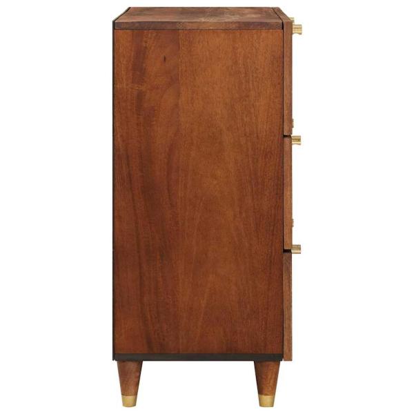 Sideboard Set 2 pcs Braun 60 x 33.5 x 75 cm Massivholz Mango
