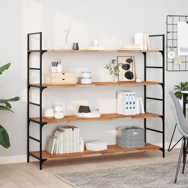 ARDEBO.de - Schweberegale 2 Stk. 140x40x2 cm Massivholz Akazie Ölbehandelt