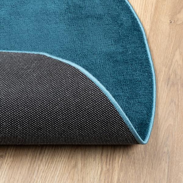 Teppich OVIEDO Kurzflor Türkis Ø 160 cm