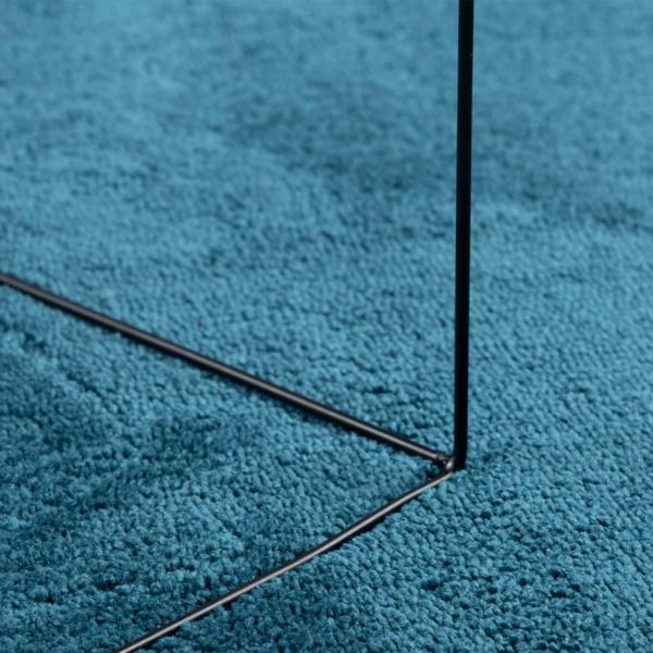 Teppich OVIEDO Kurzflor Türkis Ø 160 cm