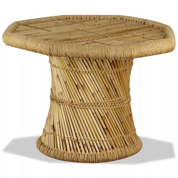 Couchtisch Bambus Achteckig 60x60x45 cm