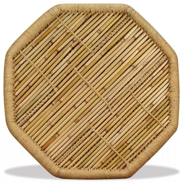 Couchtisch Bambus Achteckig 60x60x45 cm