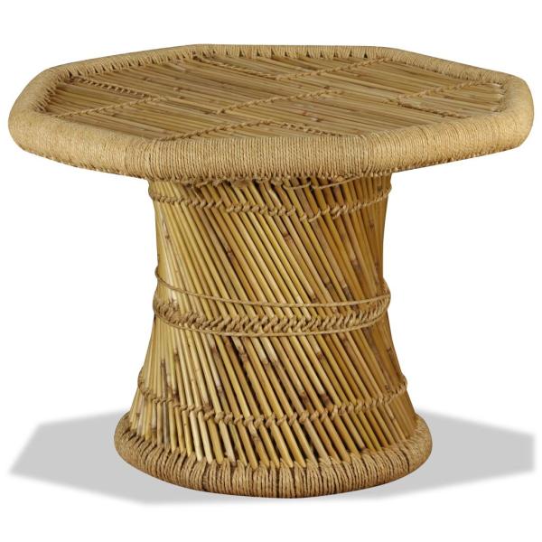 Couchtisch Bambus Achteckig 60x60x45 cm