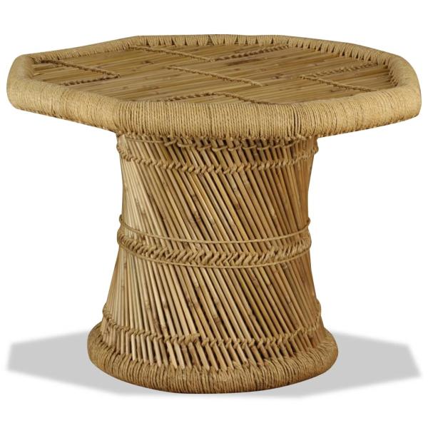 Couchtisch Bambus Achteckig 60x60x45 cm