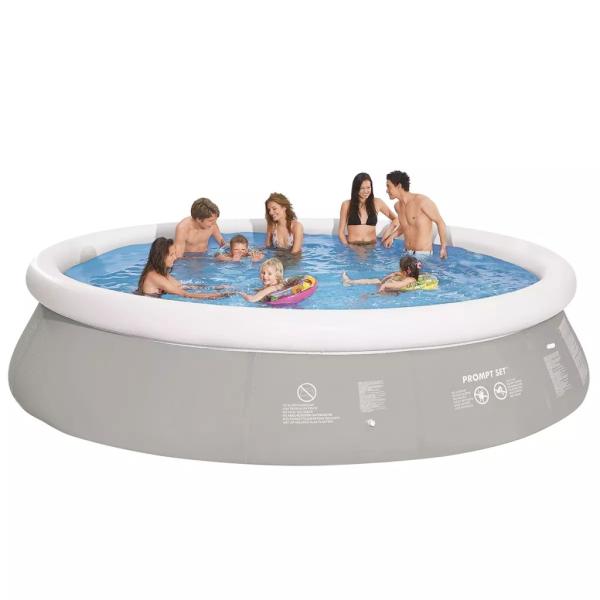 ARDEBO.de - Jilong Aufblasbarer Pool Grau 450×122 cm