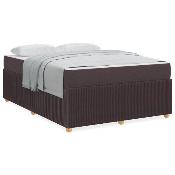 Bettgestell Sonstiges Dunkelbraun 140 x 200 cm Stoff