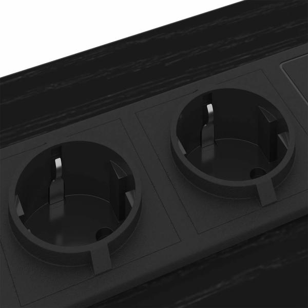 Nachttische 2 pcs Schwarze Eiche 42 x 41 x 61 cm Holzwerkstoff