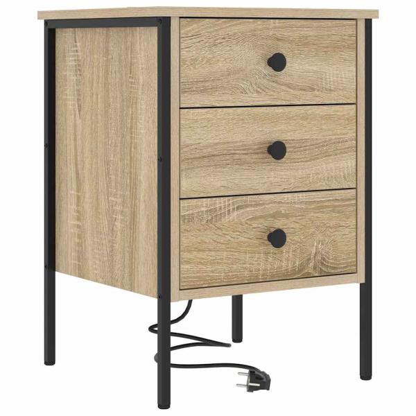 Nachttische 2 pcs Sonoma Eiche 42 x 41 x 61 cm Holzwerkstoff