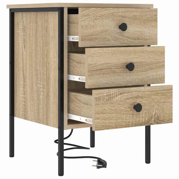 Nachttische 2 pcs Sonoma Eiche 42 x 41 x 61 cm Holzwerkstoff