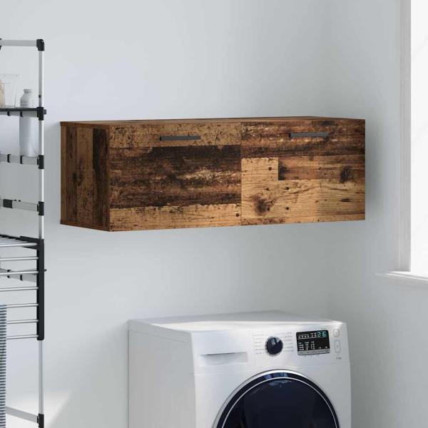 ARDEBO.de - Wandschrank Altholz 100 x 36.5 x 35 cm Holzwerkstoff