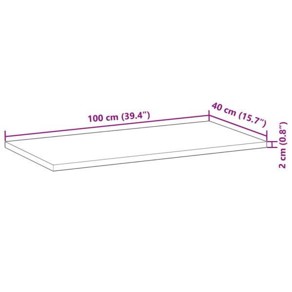 Schweberegale 4 Stk. 100x40x2 cm Massivholz Akazie Ölbehandelt