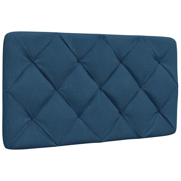 Bettgestell mit LED ohne Matratze Blau 80x200 cm Stoff