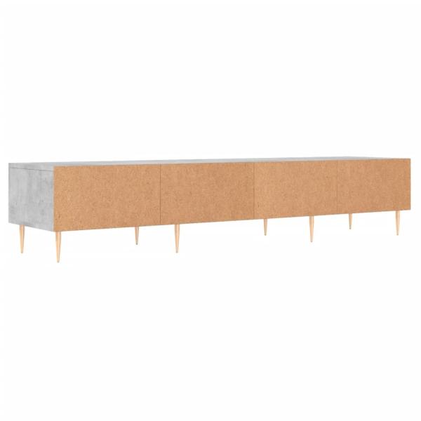 TV-Schrank Betongrau 150x36x30 cm Holzwerkstoff