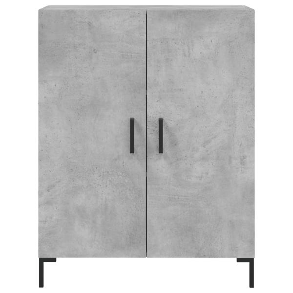Highboard Betongrau 69,5x34x180 cm Holzwerkstoff