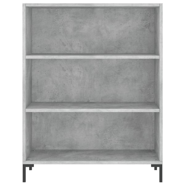 Highboard Betongrau 69,5x34x180 cm Holzwerkstoff