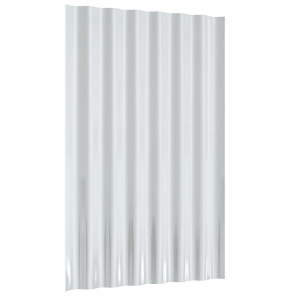 Dachpaneele 12 Stk. Pulverbeschichteter Stahl Grün 60x36 cm