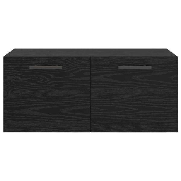 Wandschrank Schwarze Eiche 80 x 36.5 x 35 cm Holzwerkstoff