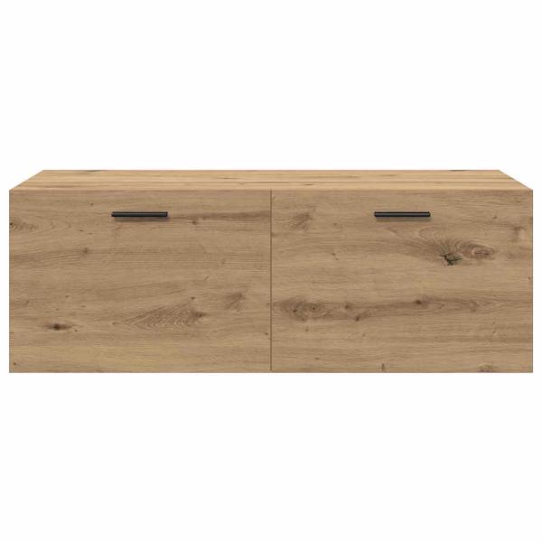 Wandschrank Eiche handwerklich 100 x 36.5 x 35 cm Holzwerkstoff