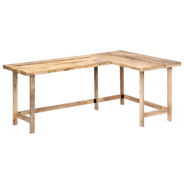 ARDEBO.de - Schreibtisch 180 x 120 x 76 cm Massivholz Mango