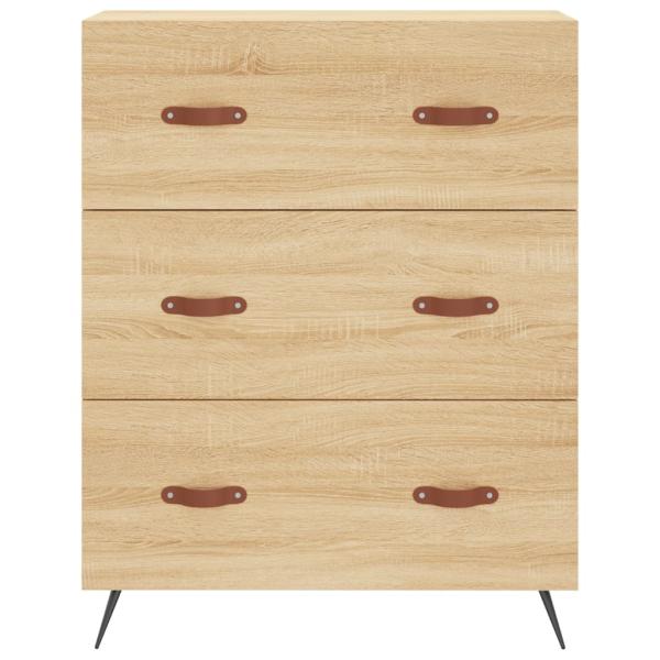 Highboard Sonoma-Eiche 69,5x34x180 cm Holzwerkstoff