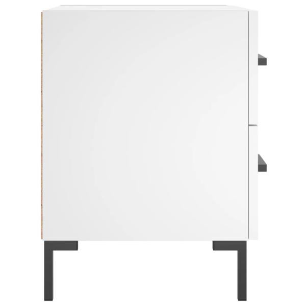 Nachttisch Weiß 40x35x47,5 cm Holzwerkstoff