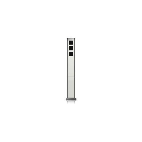 ARDEBO.de TCS K33AP Kommunikationssäule, unbestückt, für 3 AMI-Module, freistehend, 1,30 m Höhe