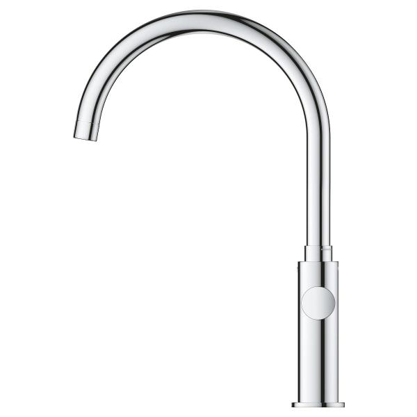 GROHE Blue Pure Mono Küchenarmatur mit Filterfunktion, Hochdruck, C-Auslauf, chrom (31724000)
