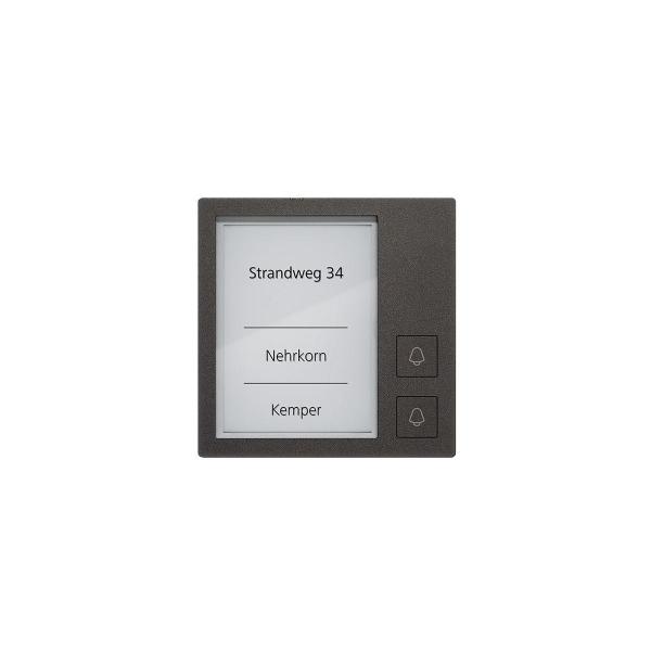 ARDEBO.de TCS AMI10912-0057 Klingeltastenmodul mit 2 Klingeltasten, Serie AMI, schwarz
