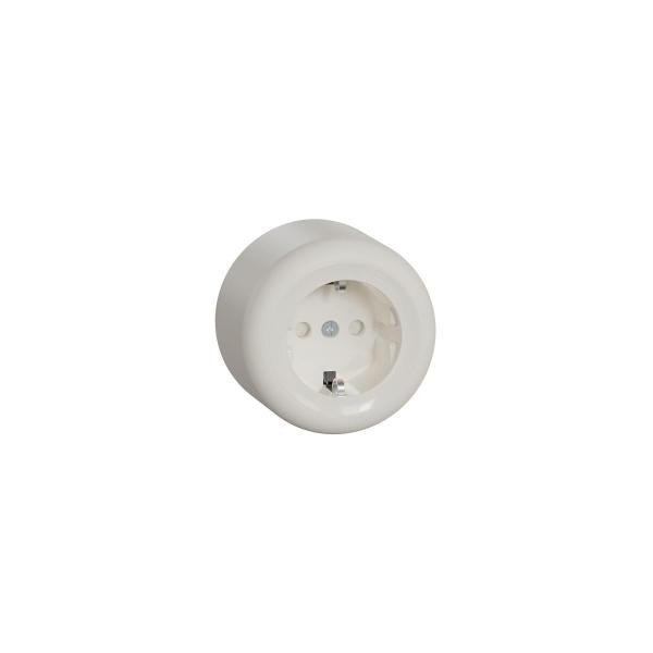 ARDEBO.de Elso WDE015876 Steckdose mit Berührungsschutz, weiß