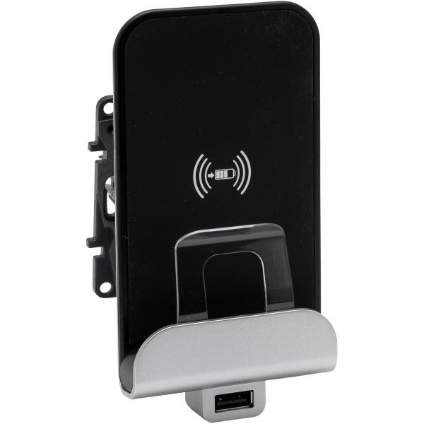 ARDEBO.de Legrand 864126 Wireless Charging Modul Niloe Step Aluminium/schwarz