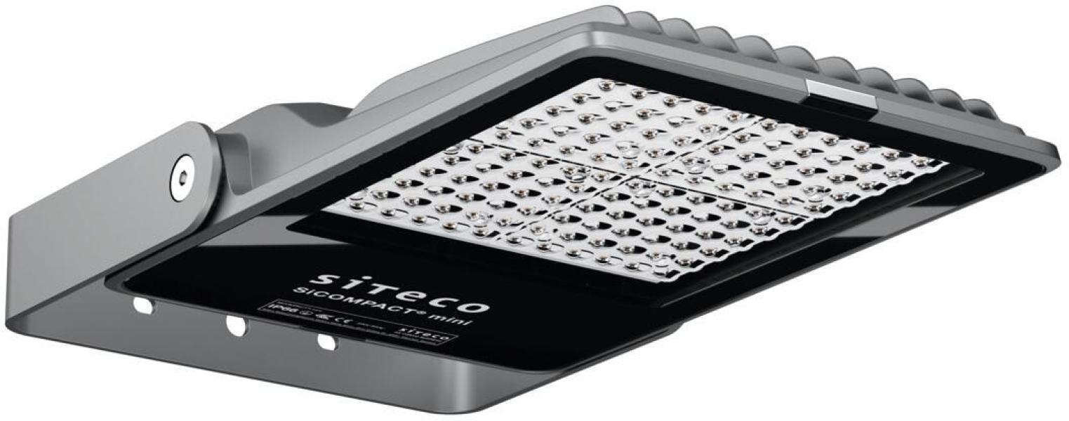 ARDEBO.de Siteco SiCompact 31 Mini LED Fluter, 15000lm, 100W, 3000K, Aluminium, weißaluminium (5XA7571C1K23)