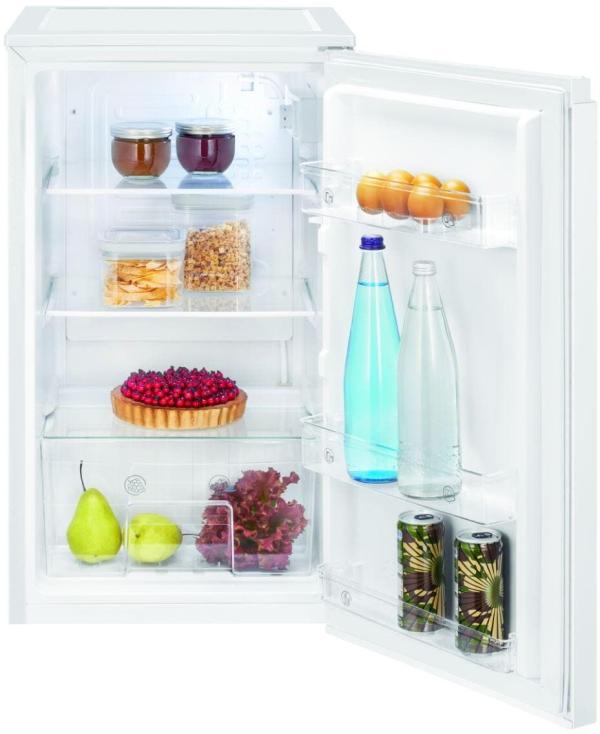 Bomann VS 7255 Stand Kühlschrank, 45 cm breit, 87 L, LED Innenraumbeleuchtung, stufenlose Temperaturregelung, weiß