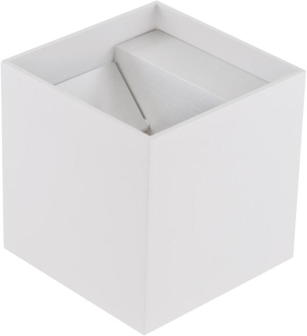 ARDEBO.de EVN CUBE LED Wandleuchte, 2-flmg. (up + down), IP54, 220-240V, 2x6W, 3000K, 2x400lm, weiß (L54120102RE)