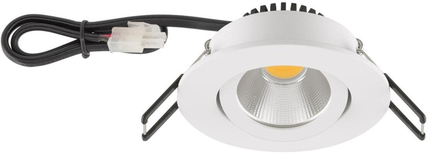 ARDEBO.de EVN PC20-Serie LED Deckeneinbau, rund, schwenkbar, IP20, 350mA, 8,4W, 2700K, 960lm, weiß (PC20090127)