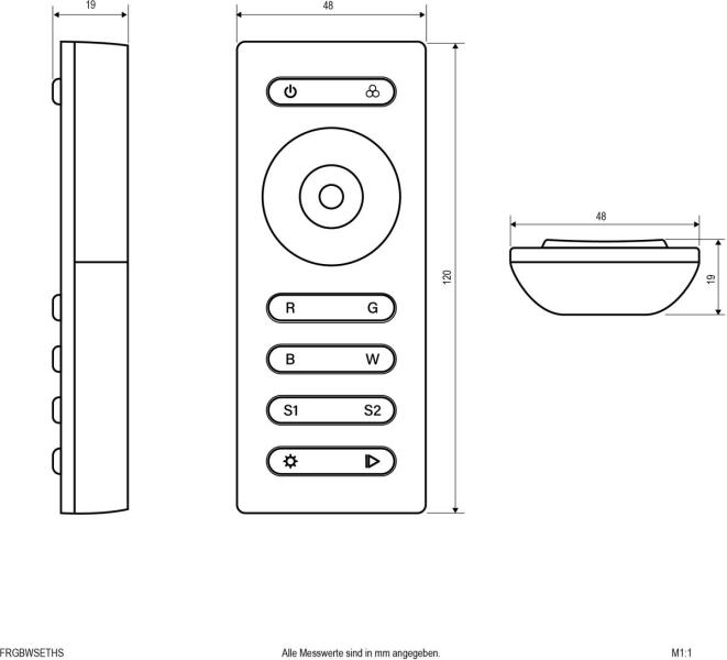 EVN RGBW-Funkhandsender für FRGBWSET4X5A (FRGBWSETHS)